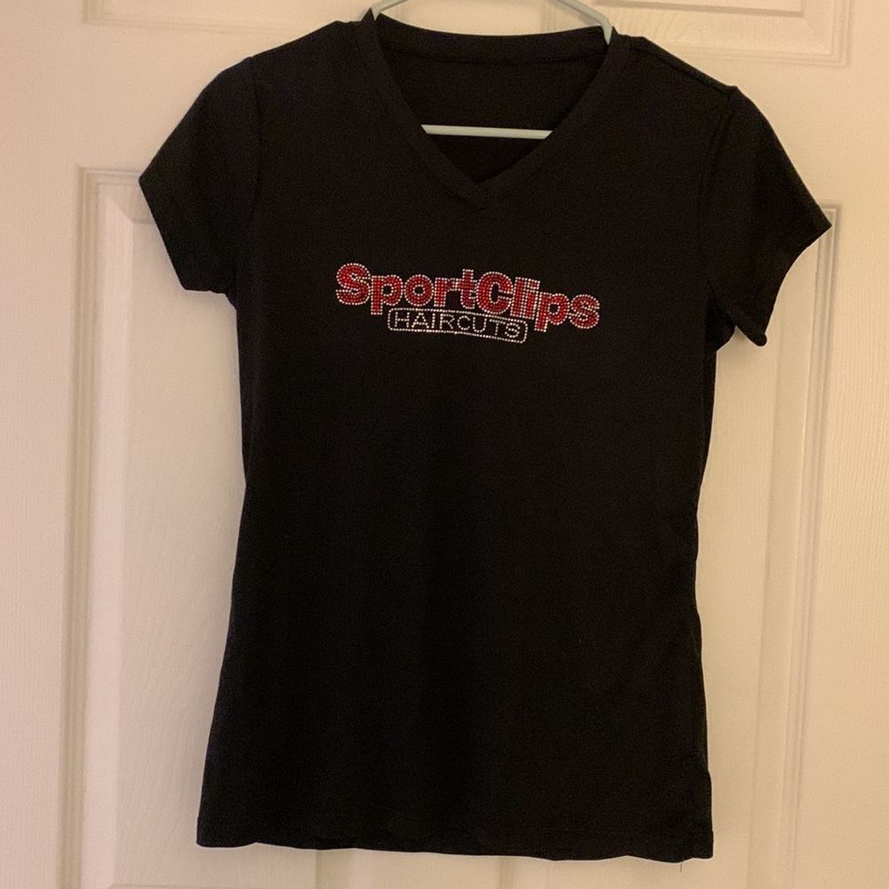Bling Sportclips shirt size xs YET I wear small fits perfectly bc run bigger